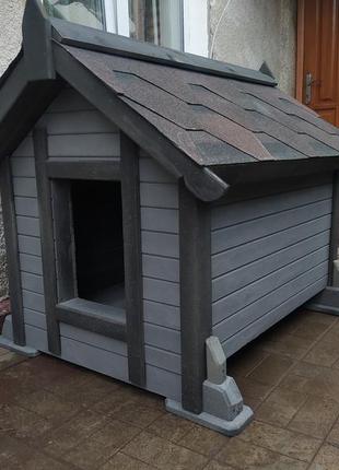 Утепленная будка для большой собаки №3 ( деревянная, домик )