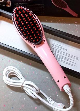 Щітка - випрямляч для волосся fast hair straightener hqt-906