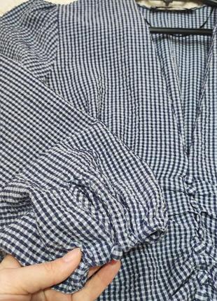 Блуза zara з об'ємними рукавами4 фото