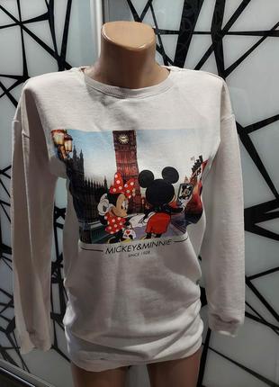 Крутой свитшот mickey mouse от disney белый 42-44