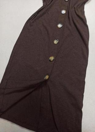 Стильное трикотажное платье сарафан.с красивыми пуговицами h&amp;m3 фото