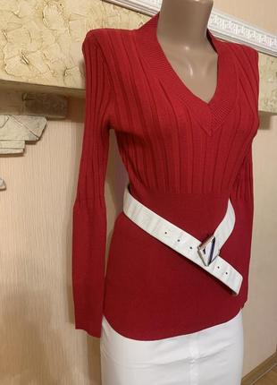 Свитер вискоза c декальте