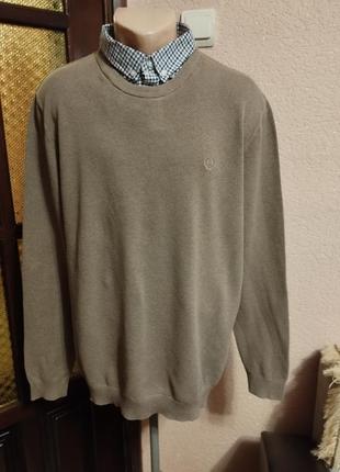 Светер сорочка весняний бавовна,колір беж чоловічий,розмір xl(52-54розмір) від lincoln