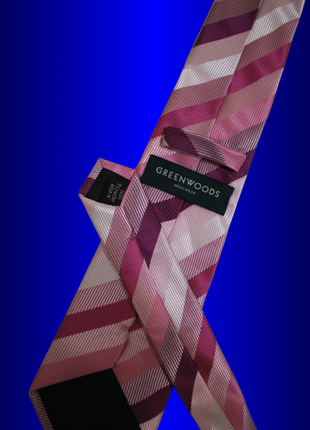 Класична чоловіча смугаста з яскравим оригінальним принтом поліестерова широка краватка краватка3 фото