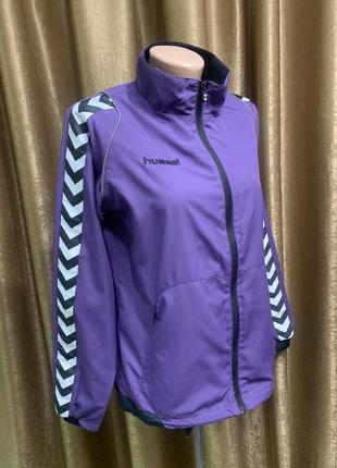 Спортивная ветровка hummel, мастерка цвет фиолетовый размер l  xl3 фото