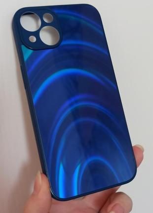 Чохол силіконовий дзеркальний голографічний на iphone 14, бампер силіконовий на айфон 14