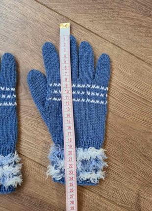 Голубые перчатки 🌺3 фото