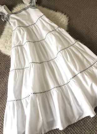Сукня ярусна мідаксі з попліну john lewis р.xxs/xs1 фото