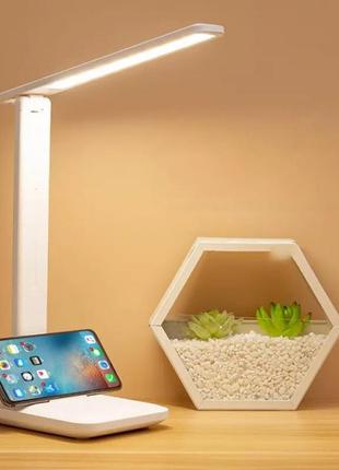 Светодиодная аккумуляторная настольная led лампа светильник