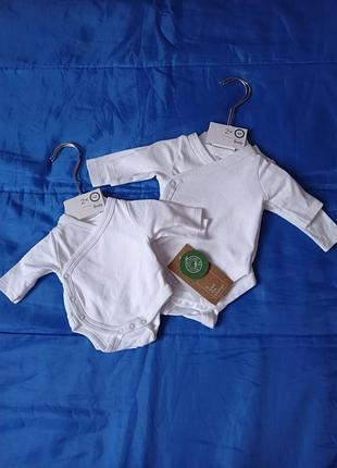 Baby club. бодик на запах с длинным рукавом.