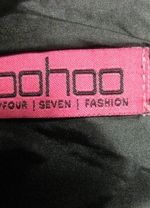 Элегантное приталенное классическое офисное черное платье безрукавка boohoo км1493 с карманами10 фото