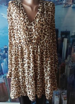 Плаття шифон принт 2