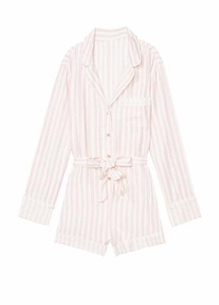 Фланелевий комбинезон ромпер victoria's secret flannel tie romper3 фото