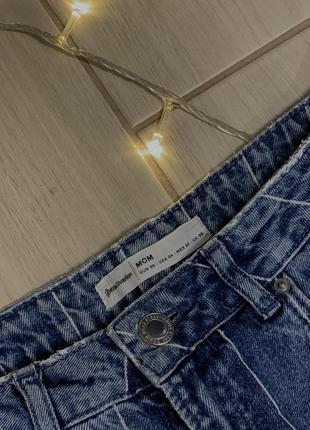 Кружевные джинсы mom stradivarius4 фото