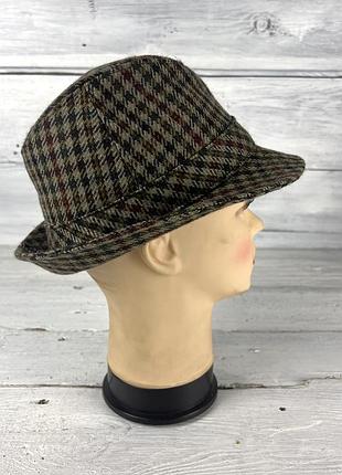 Шляпа шерстяная top style, клетчатая, шерсть