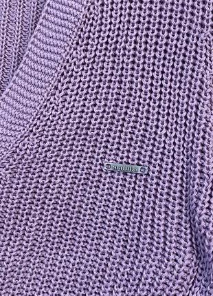 Вязаный кардиган maluka фиолетовый укороченный3 фото