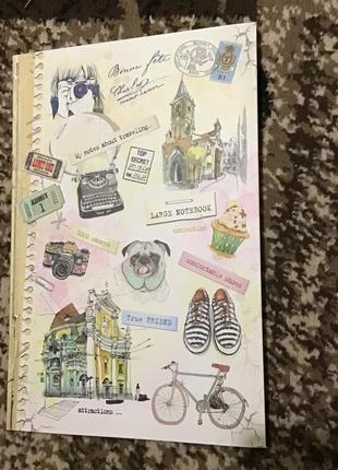 Класний вінтажний блокнот формату а4