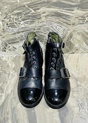 Чорні шкіряні черевички люксового французького бренда the kooples2 фото