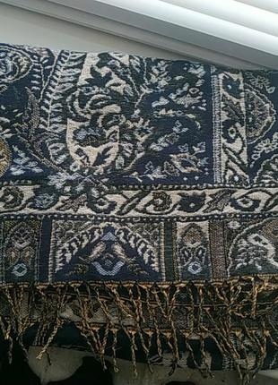 Шарф палантин 70*170 віскоза/бавовна индия