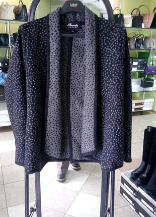 Жакет. накидка пиджак. меланжевый