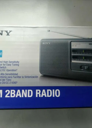 Портативне радіо am/fm sony icf38 (чорний)