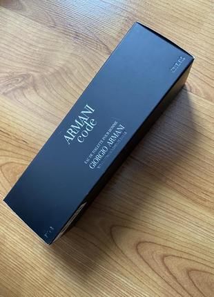 Giorgio armani code pour homme tester 125 ml.8 фото