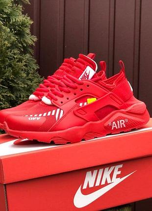 Жіночі червоні кросівки в сітку nike huarache 🆕 найк хуарачи