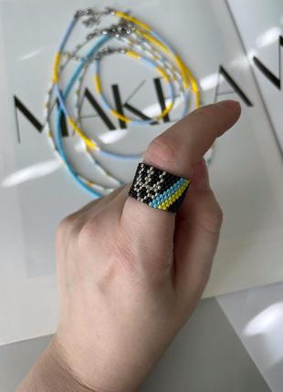 Патриотическое кольцо, прапор, украинское колечко