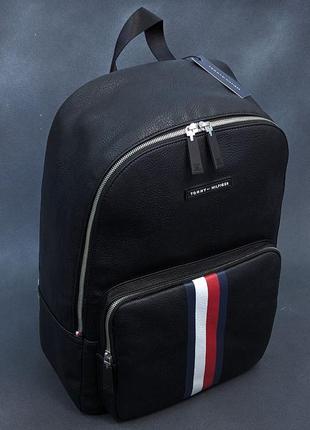 Мужской рюкзак оригинал от tommy hilfiger, купить рюкзак ,топовый мужской рюкзак кожанный,новинка