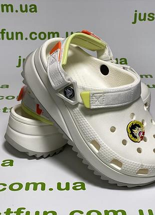 Classic hiker clog женские кроксы белые