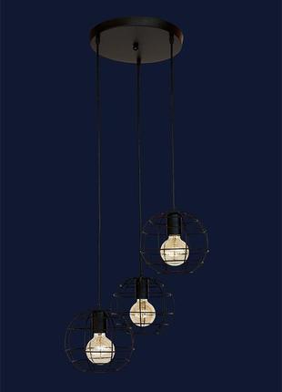 Люстра в стиле лофт 756pr2175f-3 bk (300)