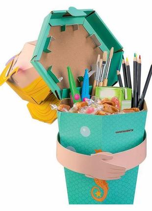 Большой набор для творчества crelando пенал-органайзер-конструктор собственноручно.
