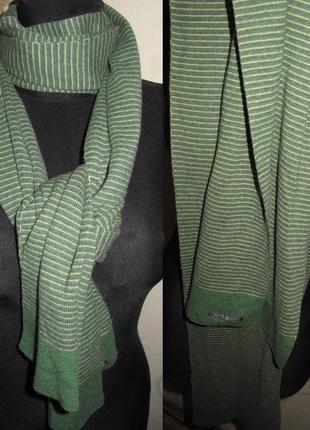 Теплий зелений шарф white stuff