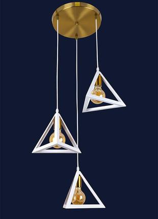 Люстра в стиле лофт 756pr220f-3 brz+wh (300)