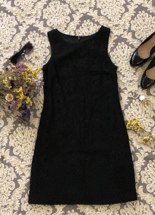 Черное платье, супер принт1 фото