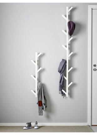 Ikea tjusig (602.917.08) вішалка, біла