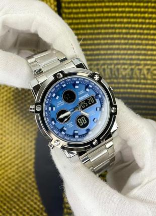 Наручні годинники skmei 1389bu silver-black-blue