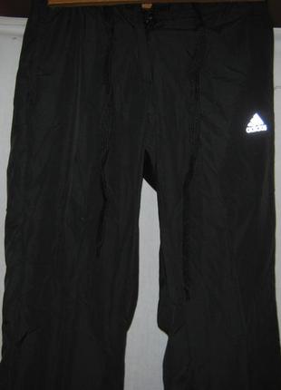 Брюки спортивні підліткові на дівчинку плащевка чорні розмір s