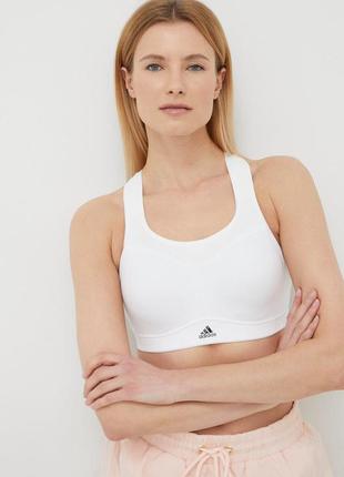 Спортивний топ adidas tlrd impact training high-support bra white hc5399