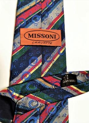 Шелковый галстук missoni италия /5286/3 фото