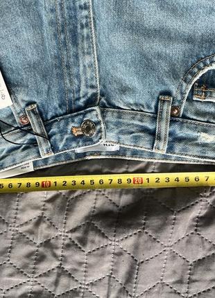 Трендовые высокие широкие джинсы с дырками zara р. 369 фото