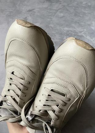 Кросівки жіночі кеди світлі бежеві сірі шкіра6 фото