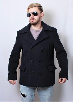 Мужское стильное пальто двубортное морской бушлат cedarwood state 2023
