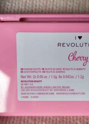 Міні палетка для очей i heart revolution cherry mini chocolate shadow palette4 фото