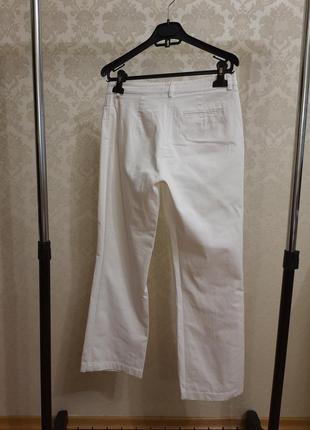 Білі коттонові жіночі брюки brax2 фото