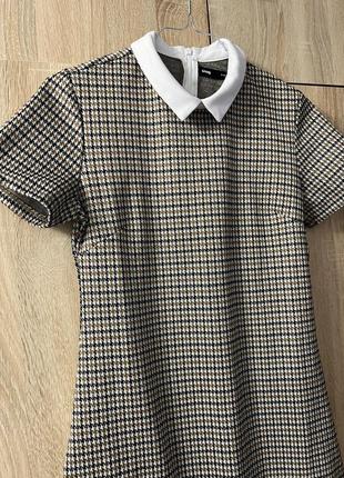 Сукня трапеція з коміром