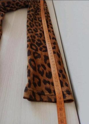 Туника леопард туника леопардик длинный рукав рукав рукавчик ворс
