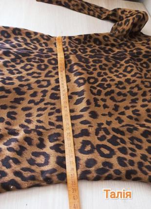 Туника леопард туника леопардик длинный рукав рукав рукавчик ворс