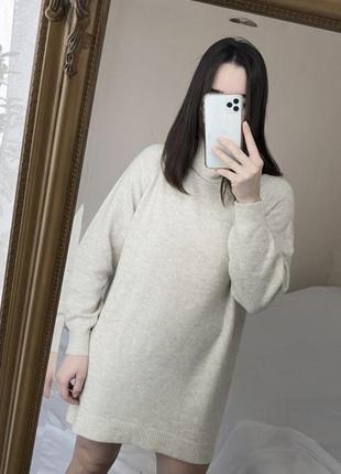 Платье, удлинённый свитер3 фото
