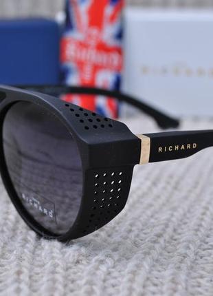 Фирменные солнцезащитные очки  прямоугольные thom richard tr9020 круглые с шорой